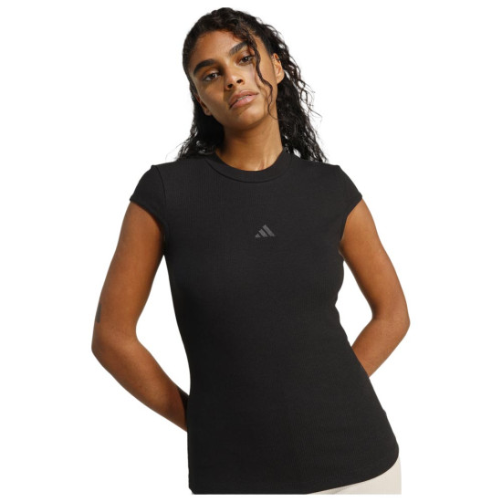 Adidas Γυναικεία κοντομάνικη μπλούζα Seasonal Essentials Rib T-Shirt